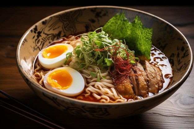 Comfort Ramen gourmet indulgence sur le blanc