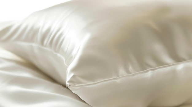 Comfortant blanc moelleux sur le lit avec une fenêtre en arrière-plan
