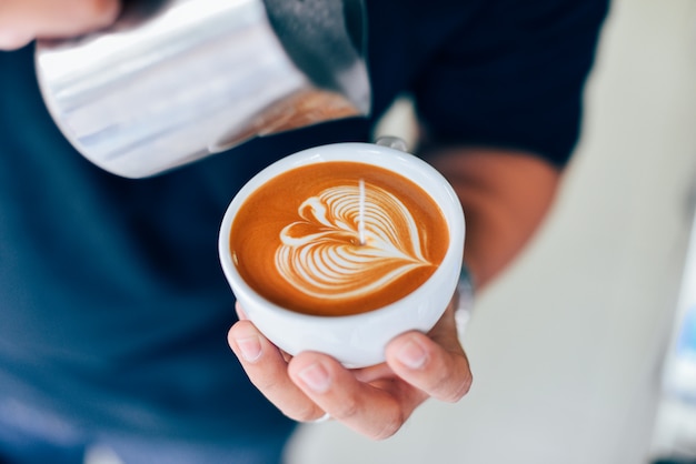 comment faire du café latte art