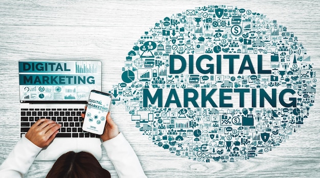 Commercialisation du concept d'entreprise de technologie numérique