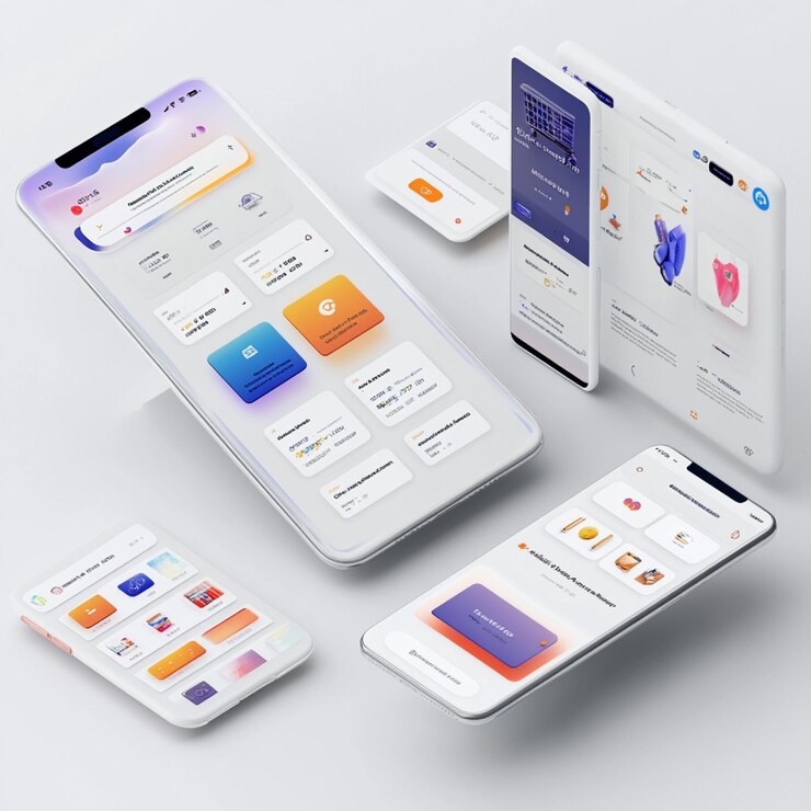 Photo une comparaison des interfaces utilisateur de bureau et mobiles pour une plateforme de commerce électronique mettant en évidence les différences