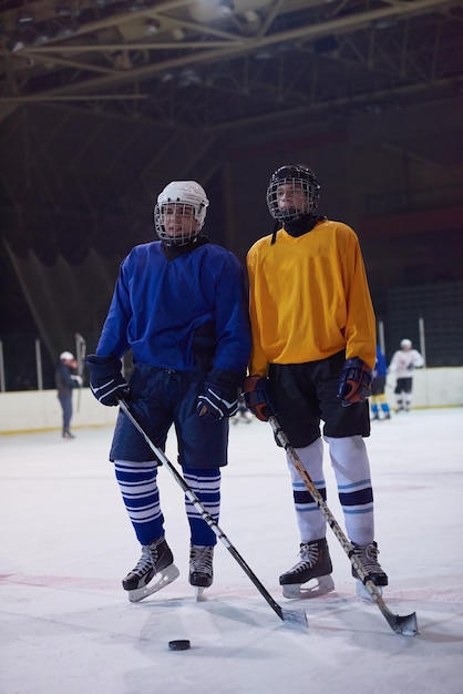 compétition de joueurs de sport de hockey sur glace concpet