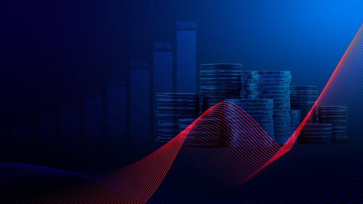Photo compilation de pièces de monnaie concept d'entreprise d'arrière-plan intérêts idées d'investissement rendements financiers rendements épargne entreprises d'investissement