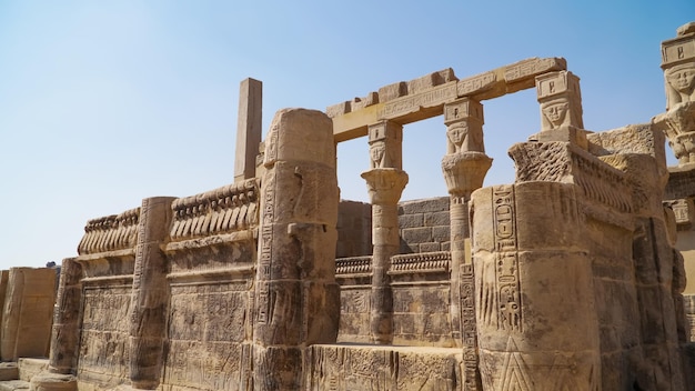 Complexe du Temple de Philae Temple d'Isis Philae Agilkia Island Assouan Egypte