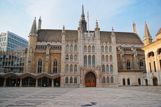 Complexe Guildhall dans la ville de Londres en Angleterre.