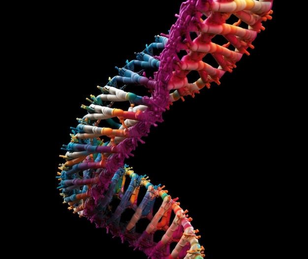 Photo la complexité de la réplication de l'adn