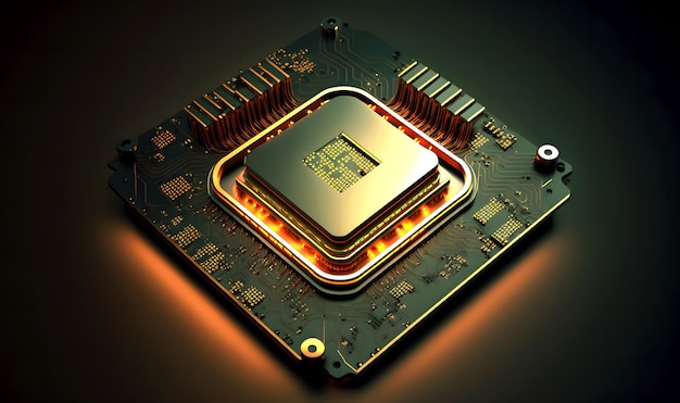 Composant de micropuce de haute technologie avec circuits interconnectés