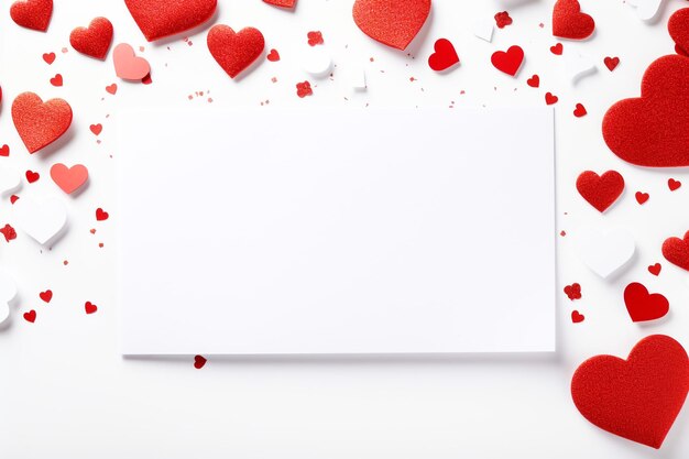 Composite numérique de cœurs de Saint-Valentin étincelants