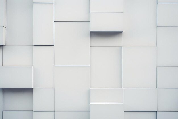 Composition de carreaux blancs sur un mur