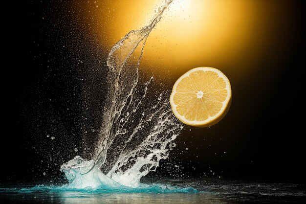 La composition du jus de citron et de la lumière