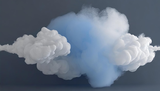 Photo composition de la fumée et des nuages dans l'abstraction artistique