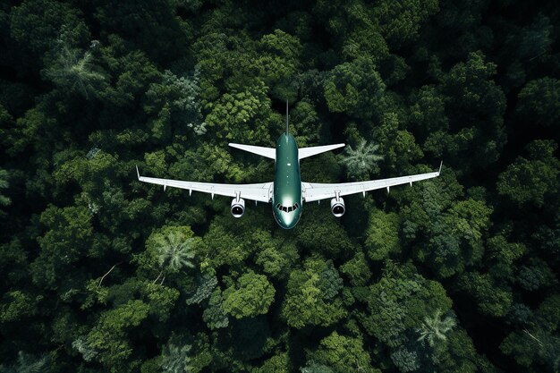 Composition isométrique de l'aéroport à vue d'oiseau avec l'avion de la tour de contrôle du trafic