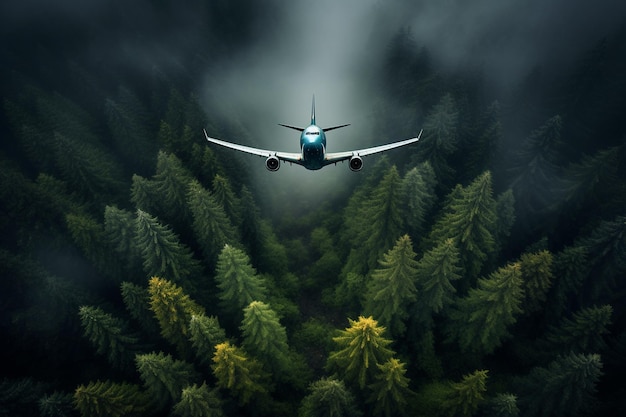 Composition isométrique de l'aéroport à vue d'oiseau avec l'avion de la tour de contrôle du trafic