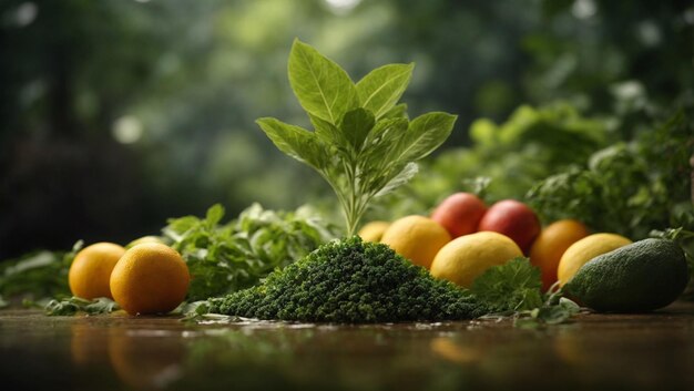 composition de légumes frais