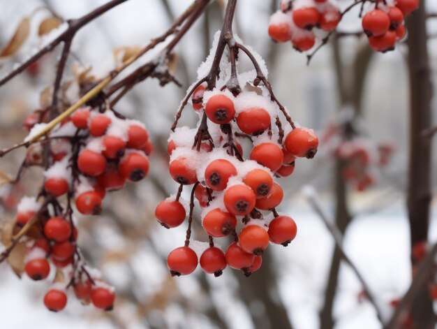 Composition minimaliste de paysage d'hiver