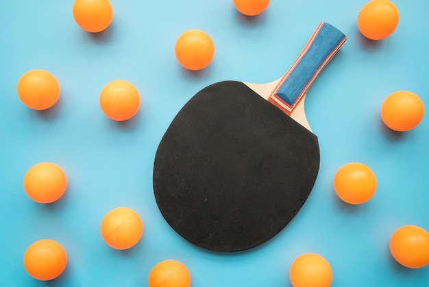 Photo composition moderne de ping-pong