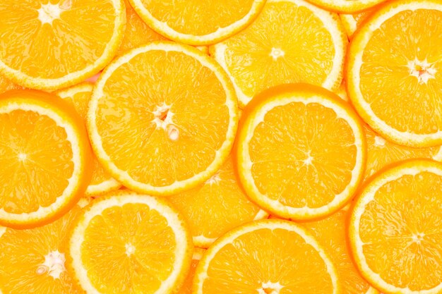 Composition de motifs de fruits orange