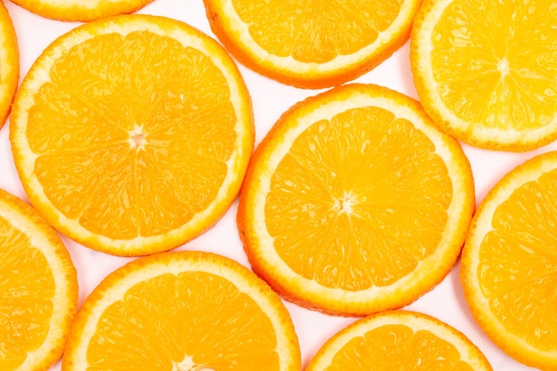 Composition de motifs de fruits orange