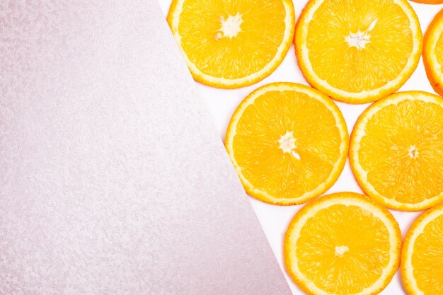 Composition de motifs de fruits orange