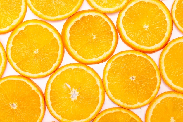 Composition de motifs de fruits orange