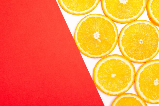 Composition de motifs de fruits orange