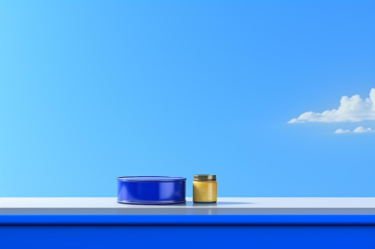 Photo une composition de nature morte d'ustensiles de cuisine et de couverts de cuisine sur un fond bleu