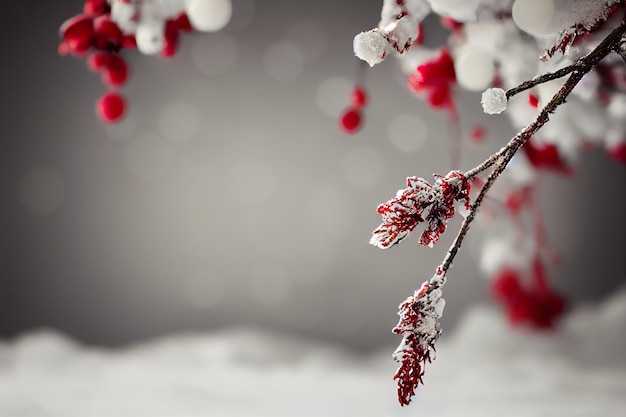 Composition de noël d'hiver à la maison sur un arrière-plan flou