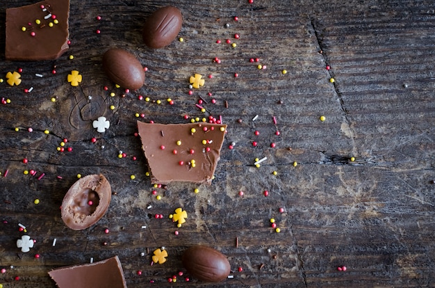 Composition de Pâques au chocolat