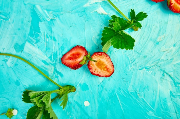 Composition plate avec des fraises