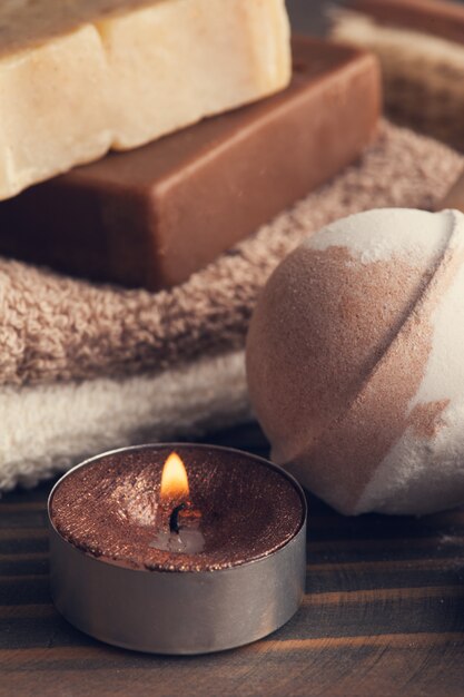 Composition de SPA avec des bombes de bain