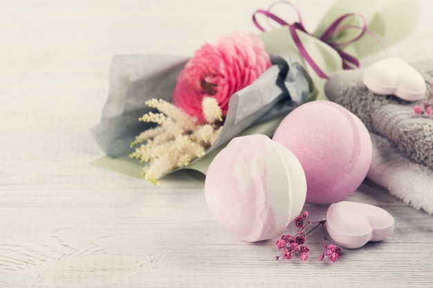 Composition de SPA avec des bombes de bain