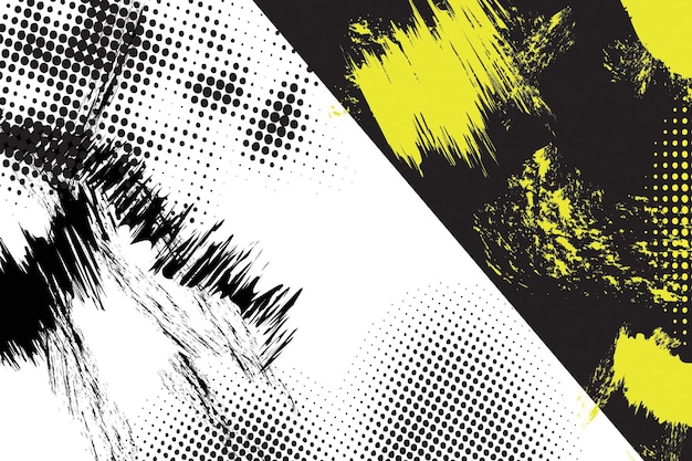 Composition de texture abstraite avec des demi-tonnes et des coups de pinceau