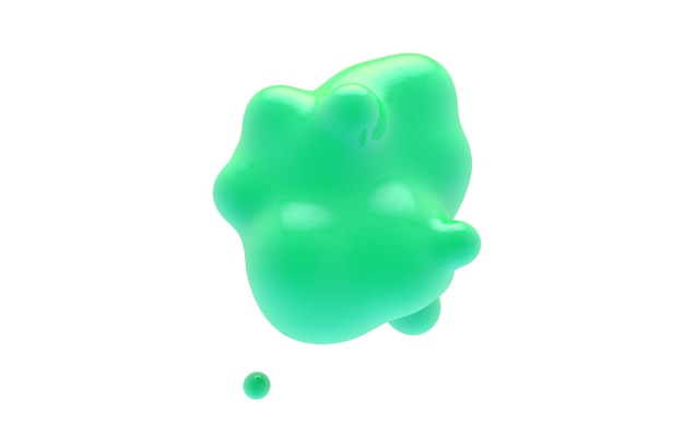 Compositions abstraites de blob fluide fond forme liquide coloré rendu 3D