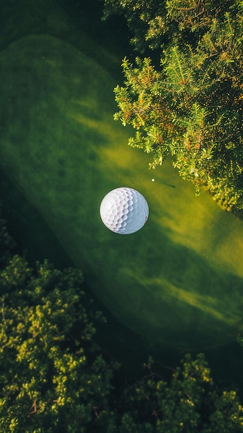 Concentrez- vous sur la balle de golf