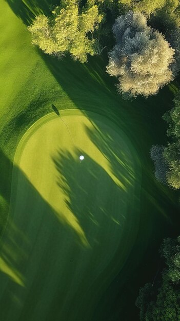 Concentrez- vous sur la balle de golf