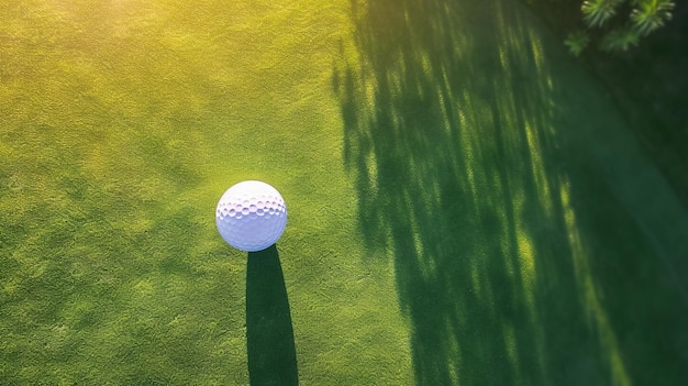 Photo concentrez- vous sur la balle de golf