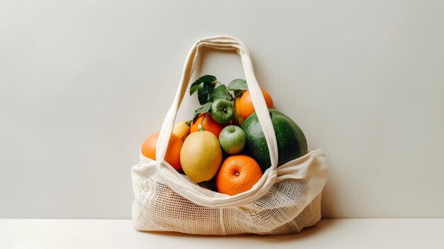 Le concept d'achat d'épicerie à zéro déchet prend vie avec la vitrine d'une série de produits écologiques