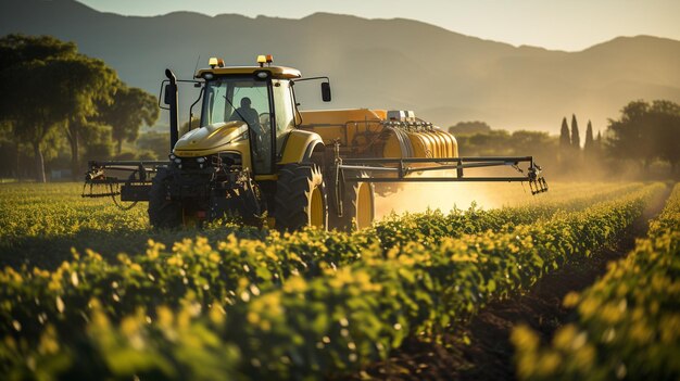 Photo concept d'agriculture et de culture dans le domaine agricole