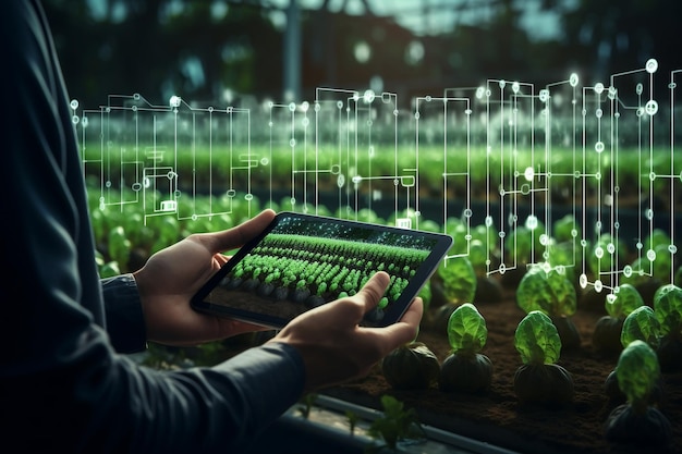 Le concept d'agriculture intelligente et l'agriculture moderne générative Ai