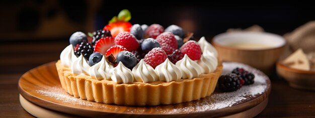 Concept alimentaire de gâteau à la tarte fraîchement cuit