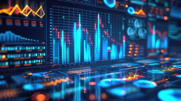 Concept d'analyse des données pour les affaires et la finance