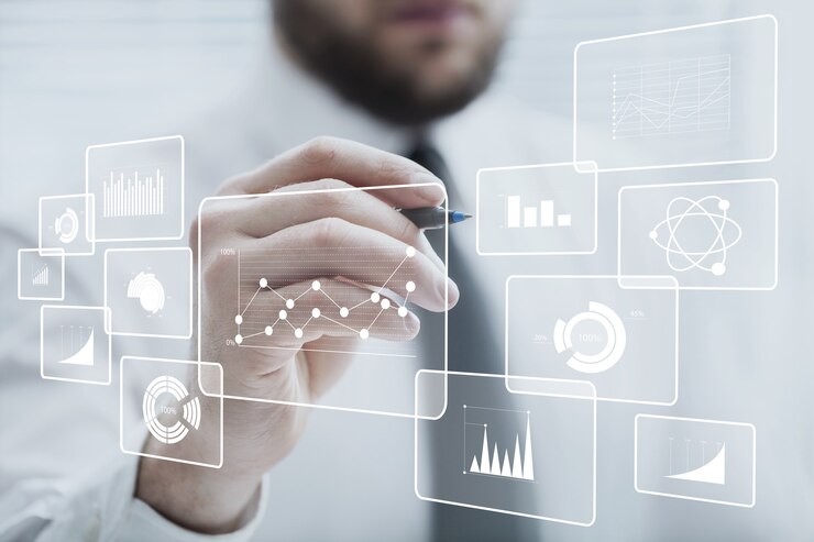Photo concept d'analyse et d'intelligence d'affaires