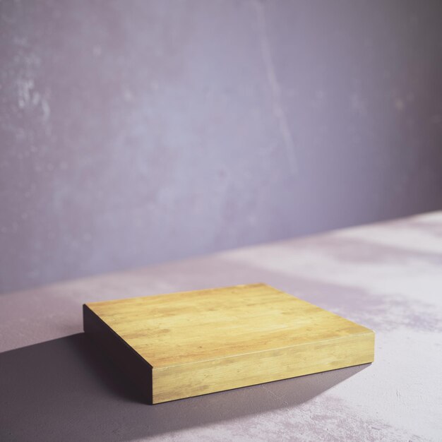 Photo concept d'annonce de planche de bois