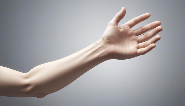 Le concept d'arrière-plan de la main et du bras humain