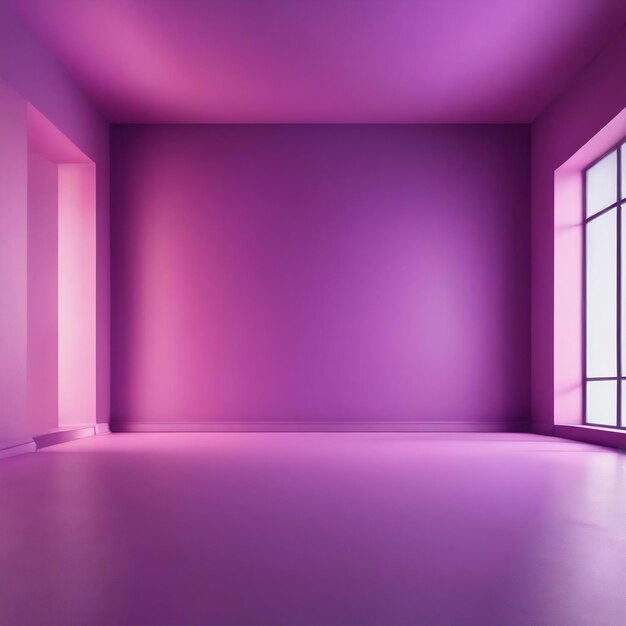 Concept d'arrière-plan de studio abstrait gradient de lumière vide fond de salle de studio violet pour le produit