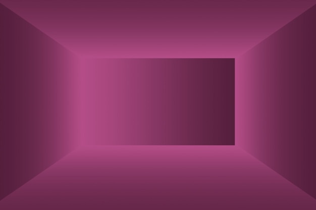 Concept d'arrière-plan de studio - arrière-plan abstrait de salle de studio violet dégradé de lumière vide pour le produit. Fond de studio uni.