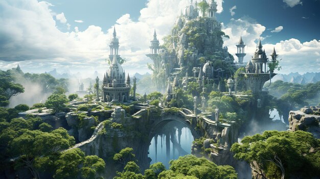 concept d'art de la ville fantastique