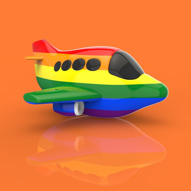 Concept d'avion et de transport - Illustration 3D