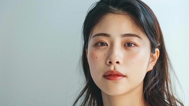 Le concept de beauté d'une femme asiatique