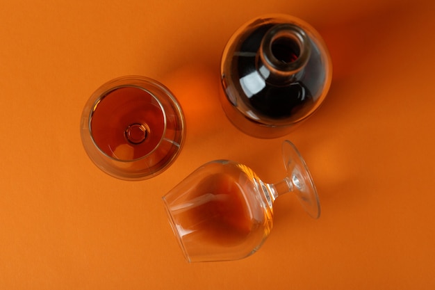 Concept de boissons alcoolisées dures avec du cognac